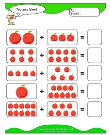 Toplama İşlemi Çalışma Sayfaları